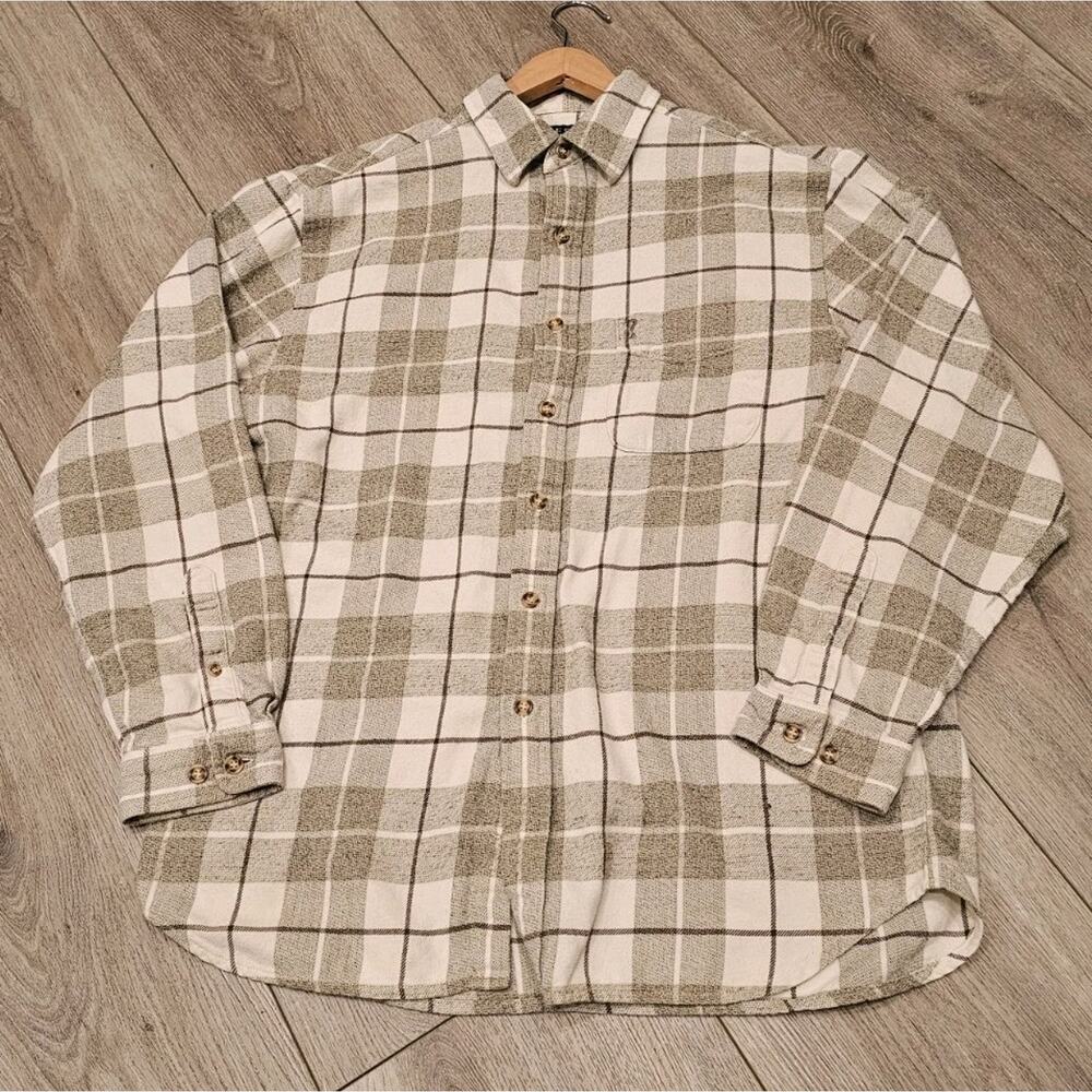 Vintage Guess USA 100% Cotton Flannel Button Down Size L